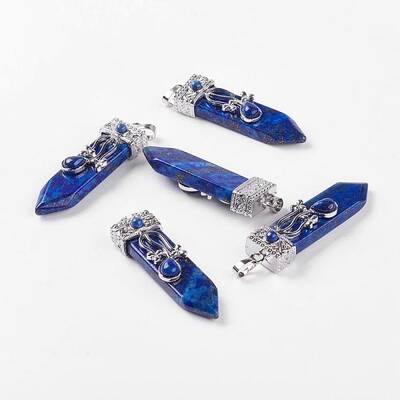 Dyed Natural Lapis Lazuli Big Pendants