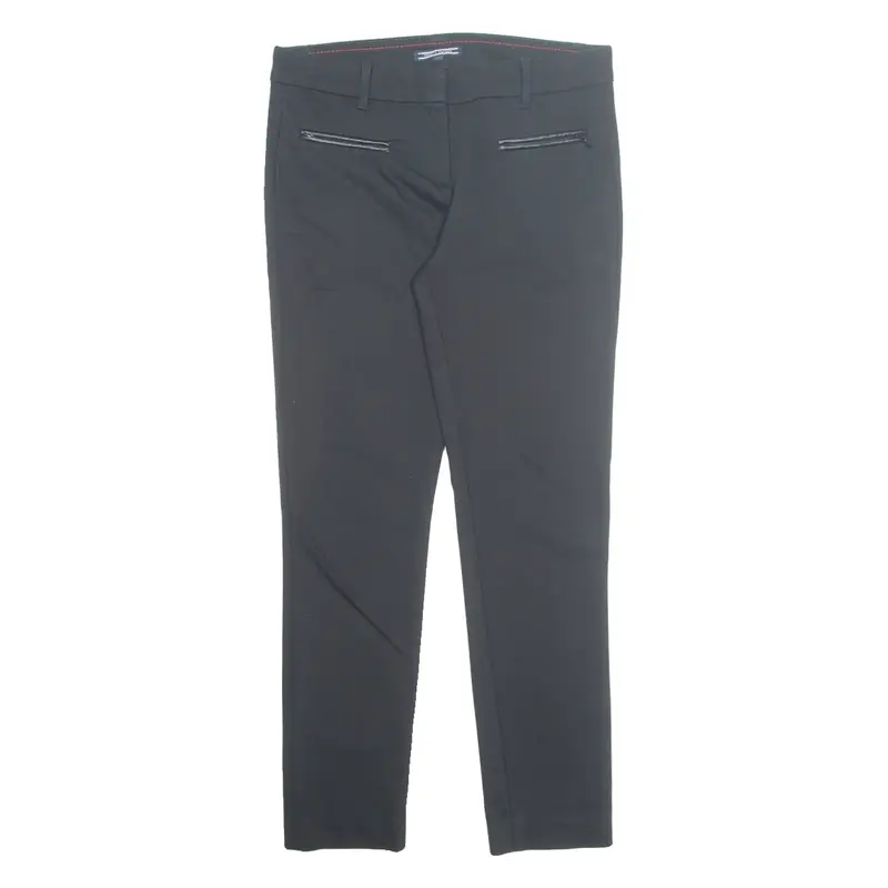 TOMMY HILFIGER Womens Trousers Black Regular Tapered W28 L27