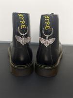 Punk Style Butterfly Design Boots Charms, Fashionable Goth Biker Cowboy Punk Style Boots Decorations, Trendy All-match & Exqu...