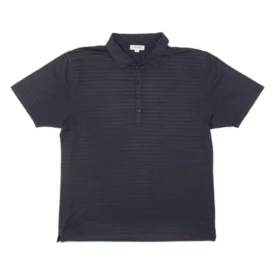 CALVIN KLEIN Golf Mens Polo Shirt Black Striped XL