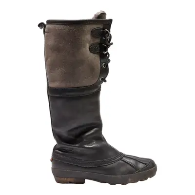 UGG Lace-Up Boots Black Leather Womens UK 4.5
