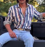 2025 Western Cowboy Men's Shirts Blouses Striped Casual Button Down Long Sleeve Shirt Tops With Pockets Menswear Classic Styl...