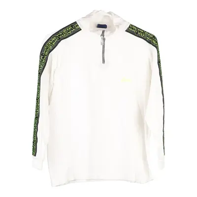 Age 14 Asics 1/4 Zip - Medium White Cotton