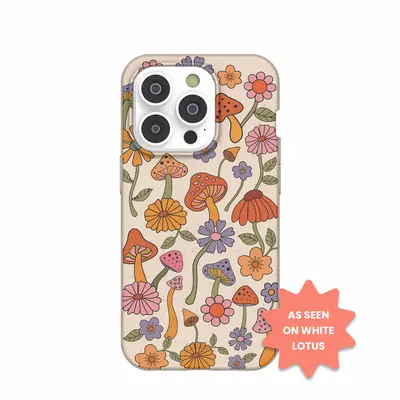 Seashell Shrooms and Blooms iPhone 14 Pro Case