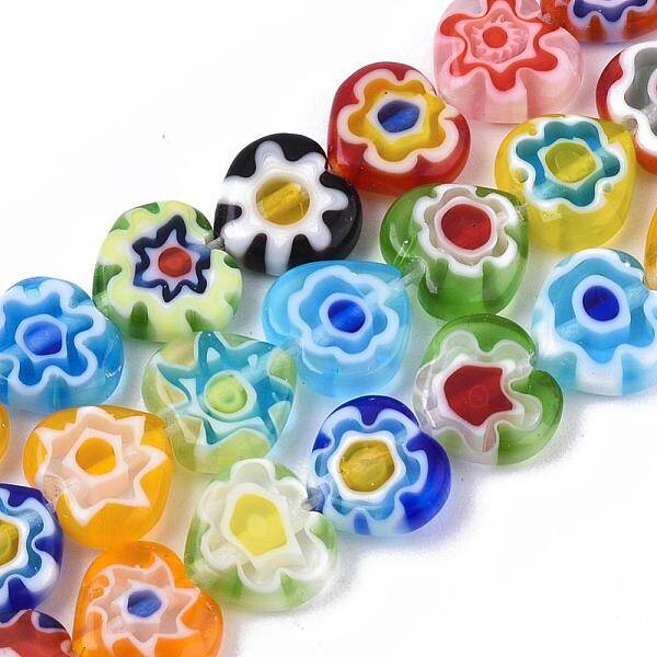 Handmade Millefiori Glass Bead Strands