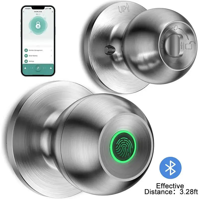 Smart Door Lock for Summer, Smart Lock with Anti-theft Function, Auto-lock Fingerprint Door Lock, Durable Fingerprint Door H...