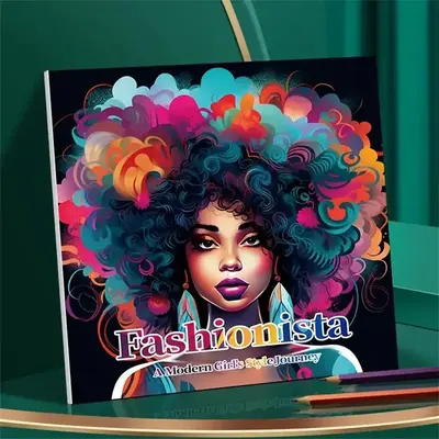 Art Coloring Book, 1 Count Fashionable Modern 22 Page Drawing Art Book without Pen, Gift for Birthday Party, Relieve Stress,...