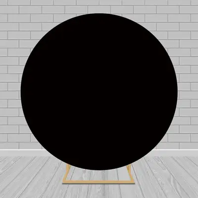 Aperturee Solid Color Round Backdrop Circle Covers for Party