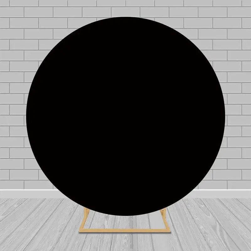 Aperturee Solid Color Round Backdrop Circle Covers for Party