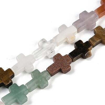 Natural & Synthetic Mixed Gemstone Beads Strands