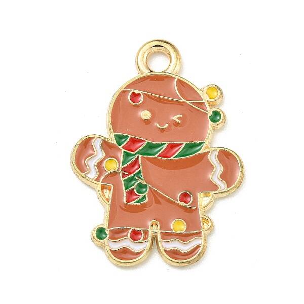 Christmas Theme Alloy Enamel Pendants