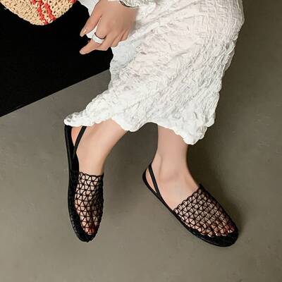 CHIKO Amiri Round Toe Block Heels Slingback Shoes