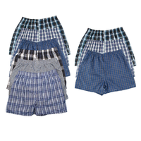 9 Pack Men's Boxer Shorts Random Mixed Color Pack Woven Relaxed Fit Boxers for Men Soft Breathable High quality Underwear wit...