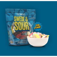 Swedish Candy Club Swede & Sour - 1.5 lbs Assorted Authentic Swedish Candy Mix with Four Types of BUBS & More Sweet Snacks - ...
