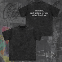 [2 options: Front or Back] Lil Peep Trust Me I Got Nothing for You Nuts T-Shirt - Oversized Cotton Soft Streetwear with Class...