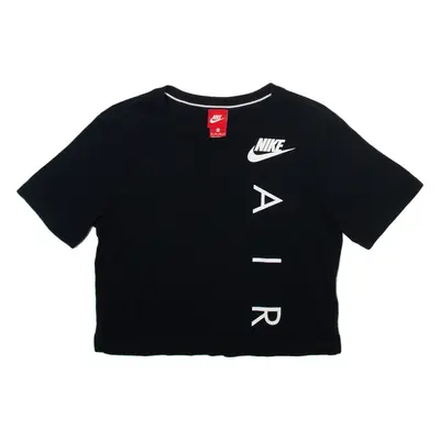 NIKE Air Cropped Womens T-Shirt Black XS
