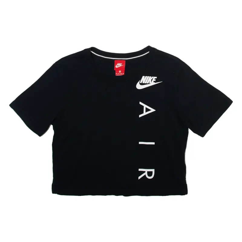 NIKE Air Cropped Womens T-Shirt Black XS