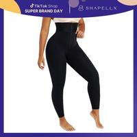 Shapellx AirSlim Zipper High-Rise Shaping Leggings Butt Lifting and Tummy Tightening Elastic Waistband Womenswear