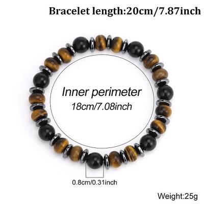 Adjustable Natural Mixed Gemstone Woven Bracelets