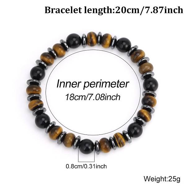 Adjustable Natural Mixed Gemstone Woven Bracelets