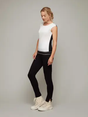 LAELIA | Detox Cotton Reversible Tank | Colour: BLACK-WHITE | Size: XXS