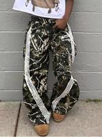 Men's Camo Print Straight Leg Sweatpants, Street Fashion Casual Regular Fit Camo Print Trousers for Daily Wear, Men's Bottoms...