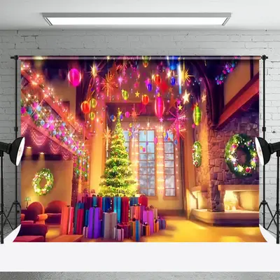 Sparkle Colourful Light Bokeh Christmas Backdrop - Aperturee