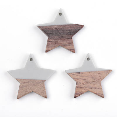 Resin & Wood Pendants