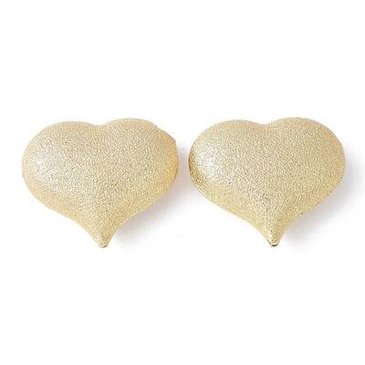 Heart Brass Beads