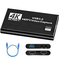 4K HDMIstreaming capture card,full HD1080P 60FPS USB camera game audio and video capture card compatible with Nintendo Switch...
