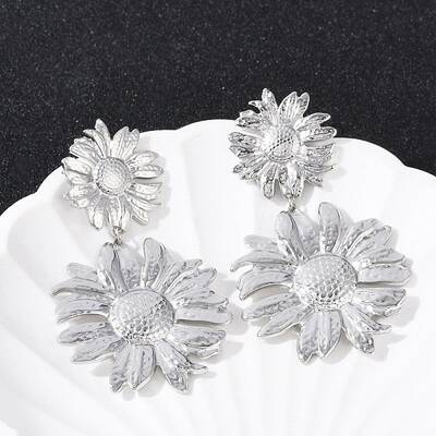 304 Stainless Steel Dangle Stud Earrings