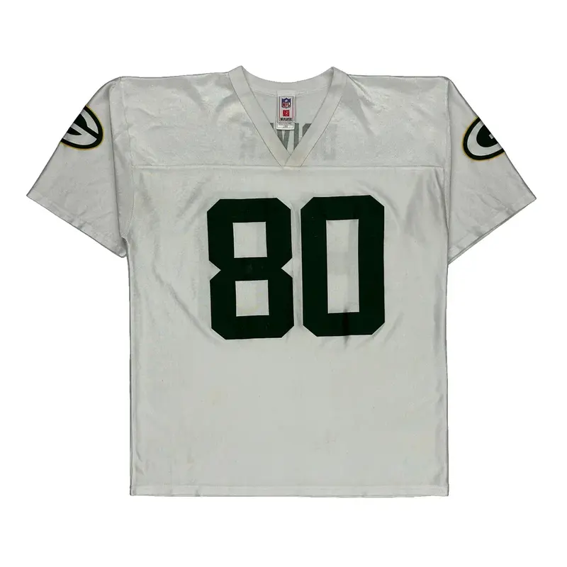 Green Bay Packers Nfl Jersey - Large White Polyester