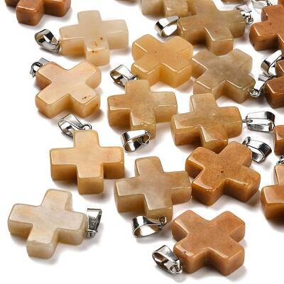 Natural Topaz Jade Pendants