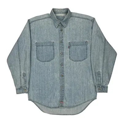 Levis Denim Shirt - 2XL Light Wash Denim