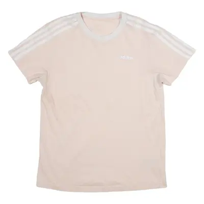 ADIDAS Womens T-Shirt Pink S