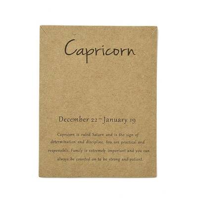 12 Constellation Theme Cardboard Jewelry Display Cards