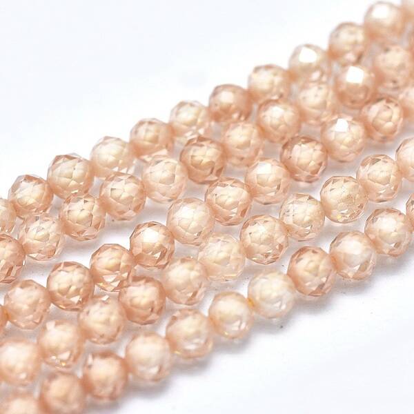 Cubic Zirconia Bead Strands