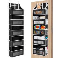 Over The Door Organizer Storage-5-Tier Hanging Organizer with 10 Large Pockets, Anti-Tilt Design, 44 lb Capacity for Bedroom,...
