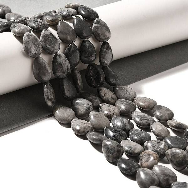 Natural Map Stone Beads Strands