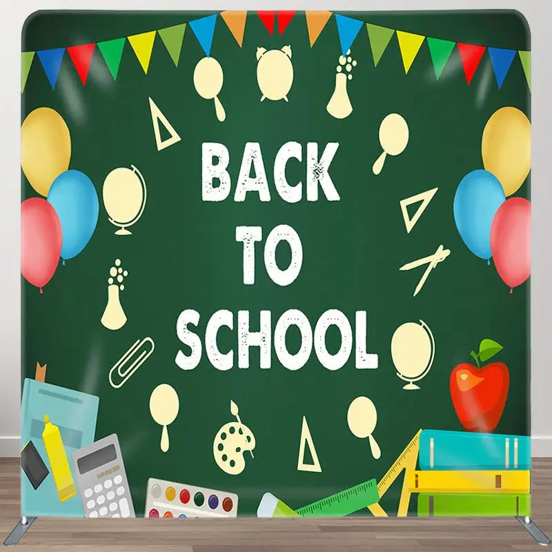 Aperturee Classroom Back To School Fabric Backdrop Cover for Party - Aperturee