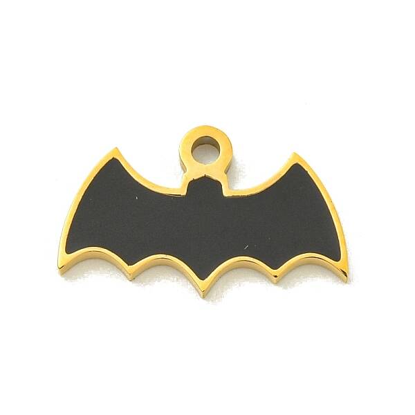 Halloween Theme Ion Plating(IP) 304 Stainless Steel Enamel Pendants