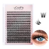 Flora Lash Clusters 8-18mm Light-Volume Wispy Eyelash Clusters D Curl WideSpan DIY Eyelash Extension with 0.05mm Ultra-Thin B...