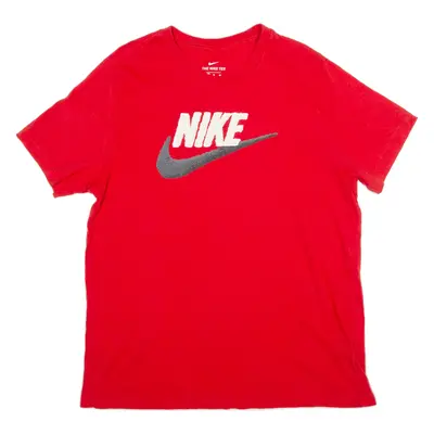NIKE Mens T-Shirt Red XL
