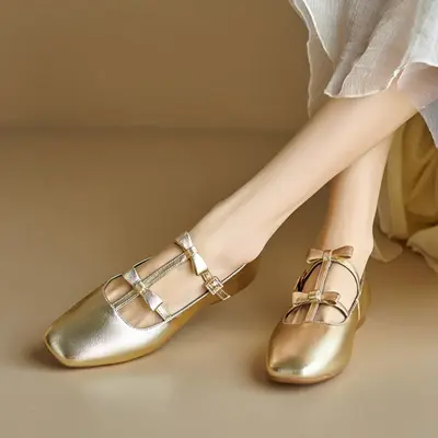 CHIKO Anika Square Toe Block Heels T-Strap Shoes