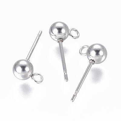 Non-Tarnish 304 Stainless Steel Ear Stud Components