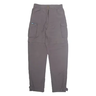QUECHUA Cargo Outdoor Mens Trousers Brown Regular Tapered W26 L29