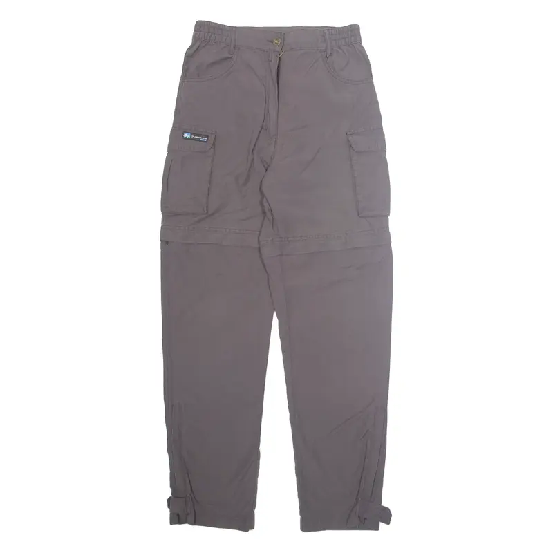 QUECHUA Cargo Outdoor Mens Trousers Brown Regular Tapered W26 L29