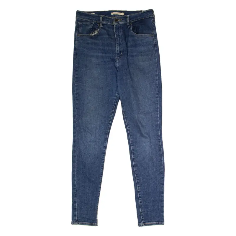 LEVI'S Mile High Super Womens Jeans Blue Regular Skinny Stone Wash W31 L30