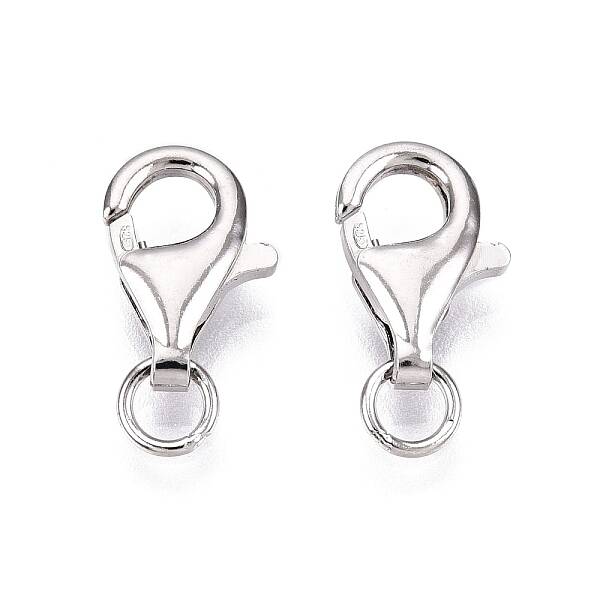 Anti-Tarnish 925 Sterling Silver Lobster Claw Clasps
