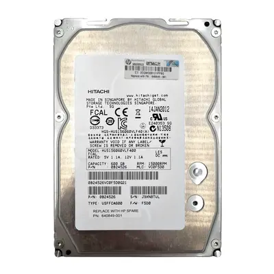 640849-001 HP 600GB 4Gb/s Fibre Channel 15000 3.5-inch Hard Drive
